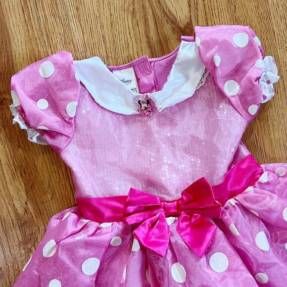 Disney Pink Minnie Mouse Polkadot Costume Dress - Picture 2 of 15